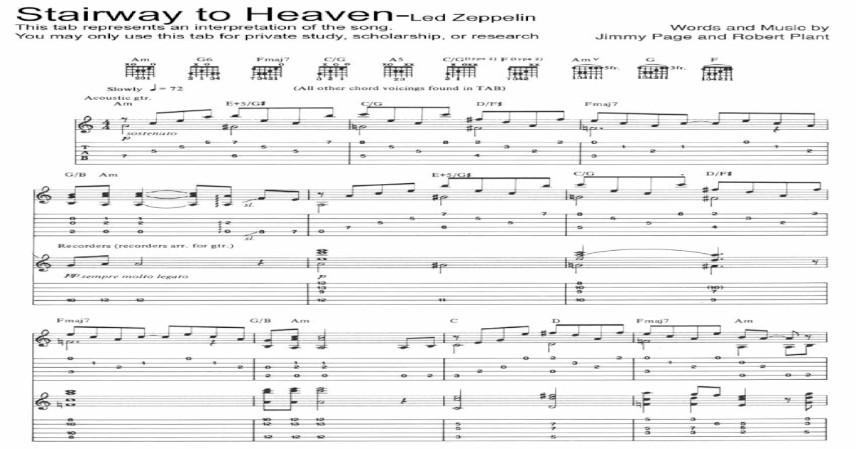 stairway to heaven live tab pdf download